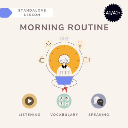 Morning routine / English lesson