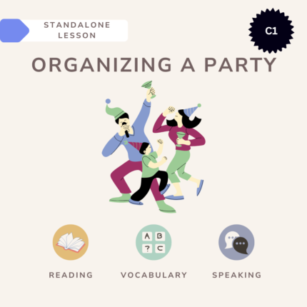 Organizing a Party / English lesson