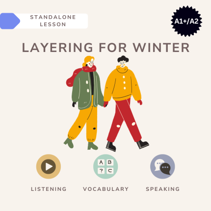 How to layer for winter / English lesson